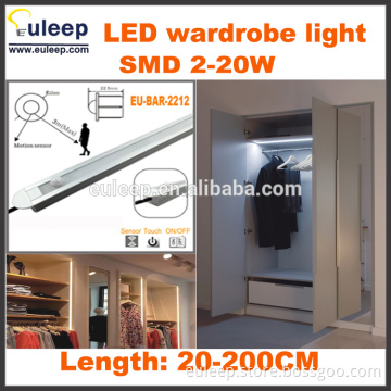 New Style Aluminum +Pc 12v Led wardrobe Light under cabinet light with touch dimmer switch,300mm,3.6w